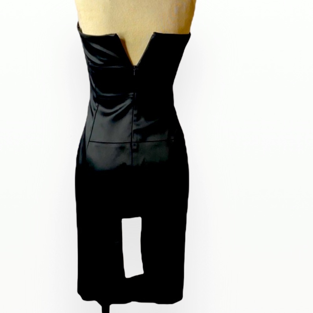 Cache Cocktail Scarlet Color Block Strapless Dres… - image 6